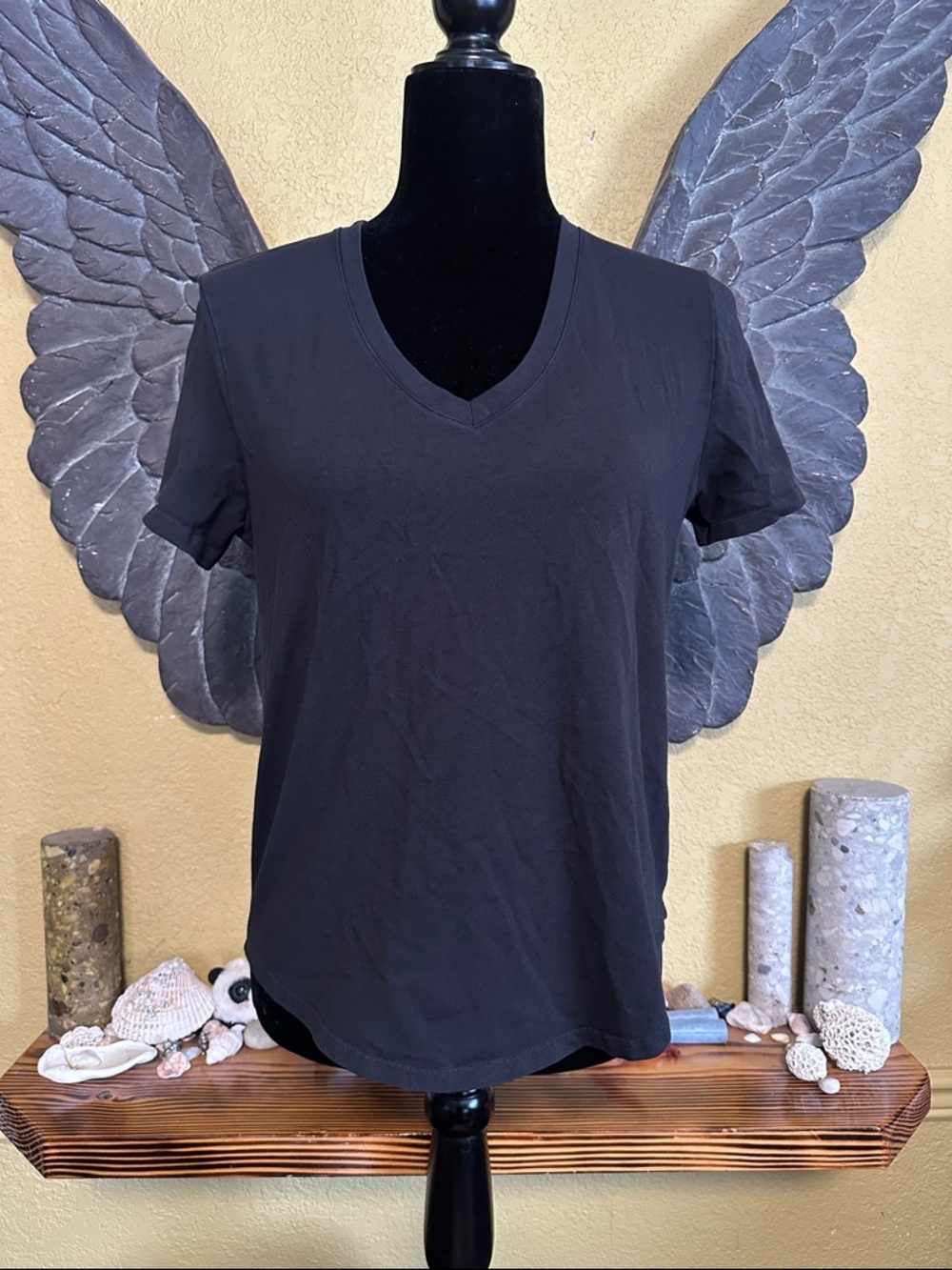 Lululemon Classic Black V-Neck Tee